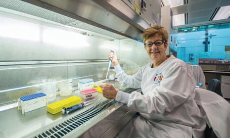 Professor Prue Hart in her lab in Perth, Australia.