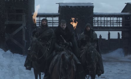 Rob Ostlere (centre) in Game of Thrones.