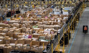 An Amazon fulfilment centre in Peterborough.