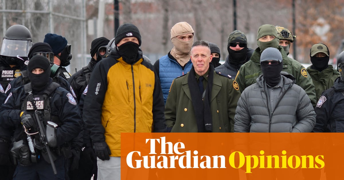 Masked thugs, sneering elites and terrified citizens: a picture of the US today. We used to have a name for this | Marina Hyde