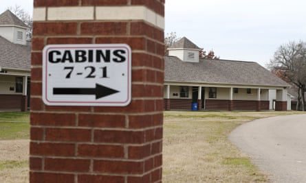 Cabins at the Lakeview Camp and Retreat Center in Waxahachie, Texas on 10 December 2015.