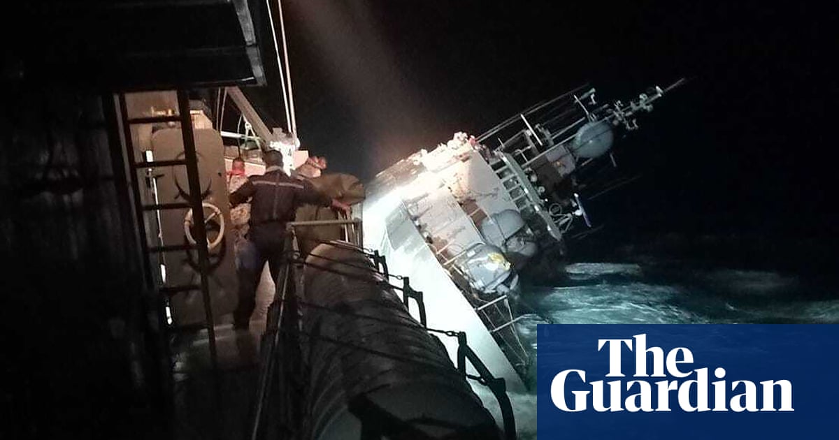 Thai warship sinks in heavy seas with dozens feared missing
