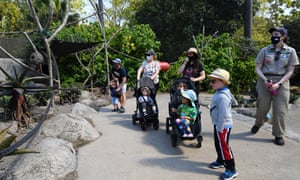 People are seen enjoying eased covid19 restrictions at the Melbourne Zoo in Melbourne, Thursday, 29 October 2020.
