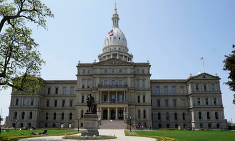 The Michigan state capitol in Lansing. Democrats had lost control of the house of representatives after two lawmakers resigned last November.