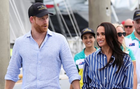 Prince Harry and Meghan in Sydney in April.