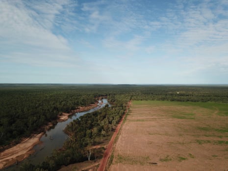 Vista aérea de la Región del río Daly en el Territorio del Norte