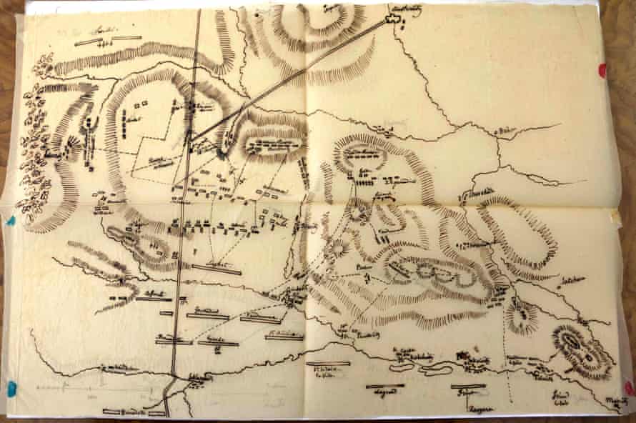 The plan of the Battle of Austerlitz.