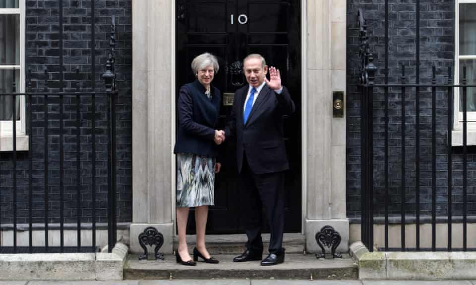 Israel’s Prime Minister Benjamin Netanyahu Visits Theresa May In Downing Street