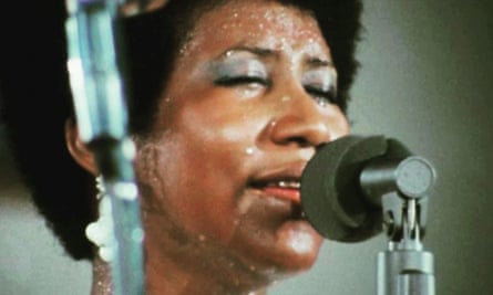 In full voice: Aretha Franklin in Amazing Grace, a performance filmed in 1972 but not released until 2018.