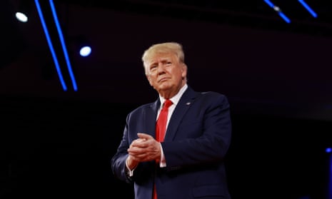 Donald Trump speaks at CPAC in Orlando, Florida, on 26 February. 
