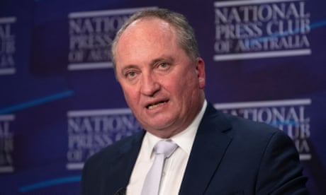 Deputy PM Barnaby Joyce addresses the National Press Club
