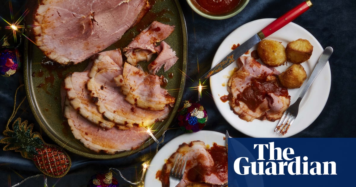 Thomasina Miers’ recipe for a festive guajillo and pineapple adobo roast ham
