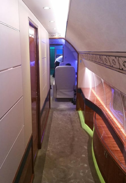 Interior of the plane Prince Sultan was travelling on, taken by a member of his entourage