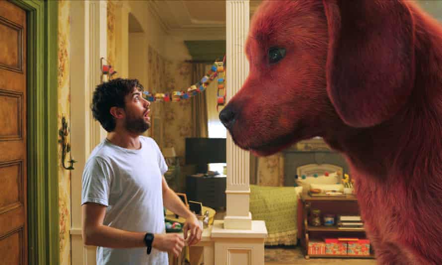 Doggy style ... Clifford and a frightened friend.