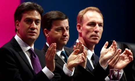 Ed Miliband, Douglas Alexander and Jim Murphy.
