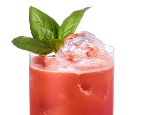 Whiteley's strawberry and basil margarita.