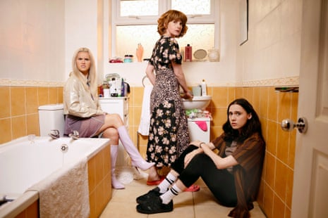 Billie (Lizzie Davidson), Deb (Louise Brealey) and Josie (Kat Sadler) in Such Brave Girls