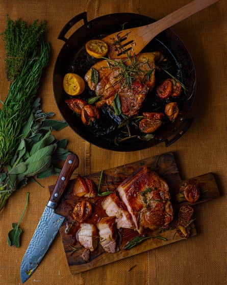 Coupes juteuses : porc grillé aux figues.