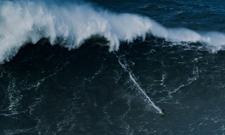 The biggest wave ever surfed? Sebastian Steudtner eyes record from Nazaré – video