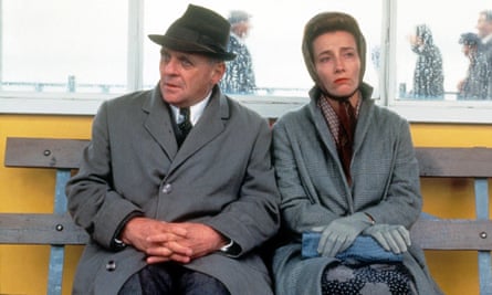 Anthony Hopkins and Emma Thompson in the film adaptation of The Remains of the Day.