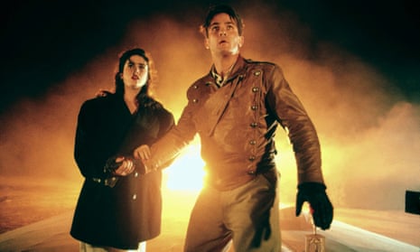 Jennifer Connelly and Billy Campbell in The Rocketeer, a time machine to a place that never existed, poised between cartoon history and silver-screen fantasy.