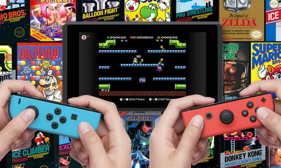 Nintendo Entertainment System games played on the Nintendo Switch
