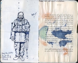 Sketch of Iraqi army soldier by Ghaith Abdul-Ahad