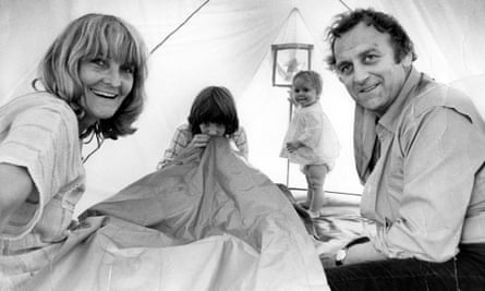 Sheila Hancock and John Thaw with daughters Melanie and Joanna in 1975.