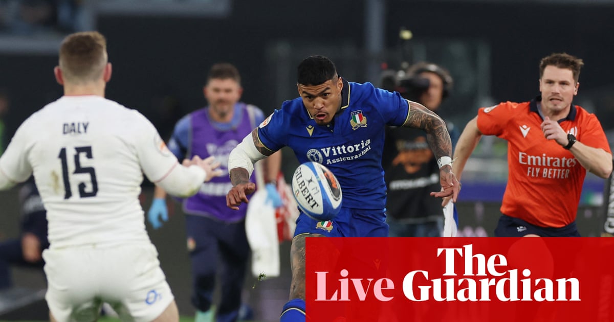 Italy v England: Six Nations 2026 – live