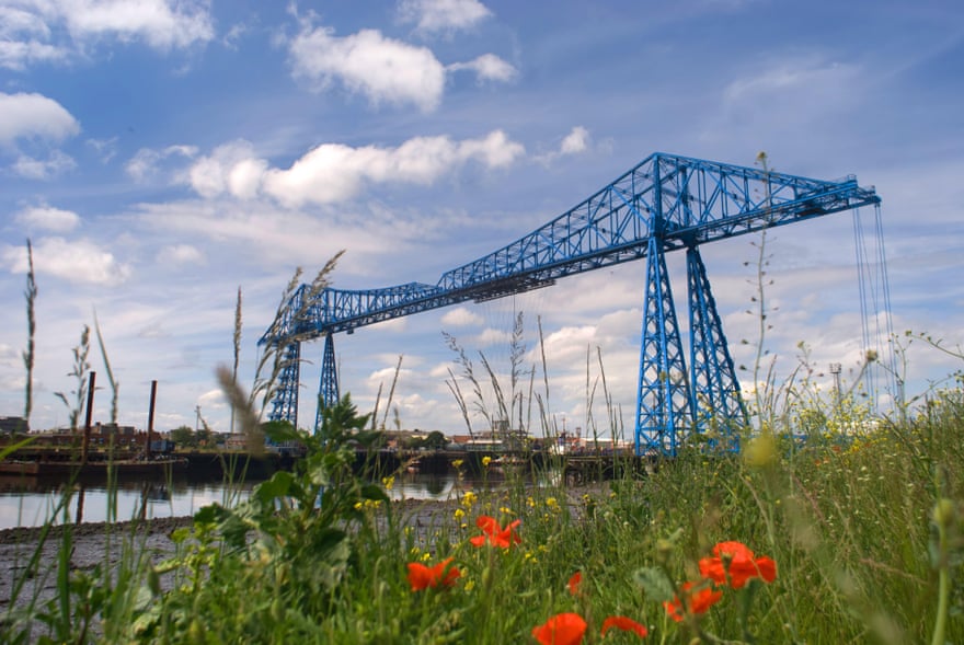 The Tees Transporter Bridge, Middlesbrough.