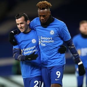Ben Chilwell and Tammy Abraham of Chelsea