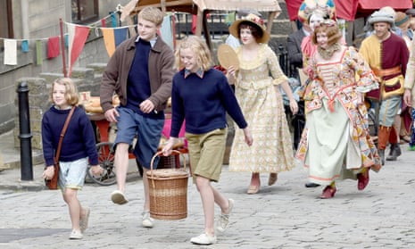 Teddie-Rose Malleson-Allen, left, as Tatty in the new film of Swallows and Amazons.