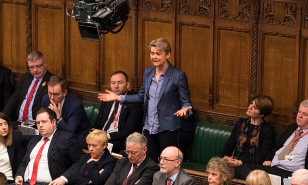 Yvette Cooper in parliament
