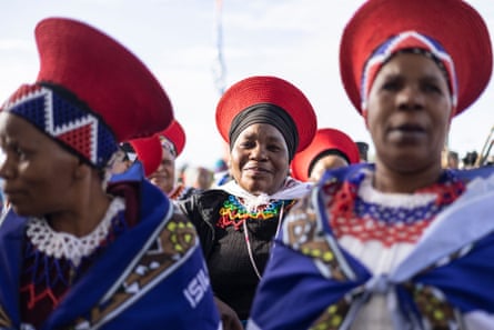 Zulu women at the coronation ceremony.