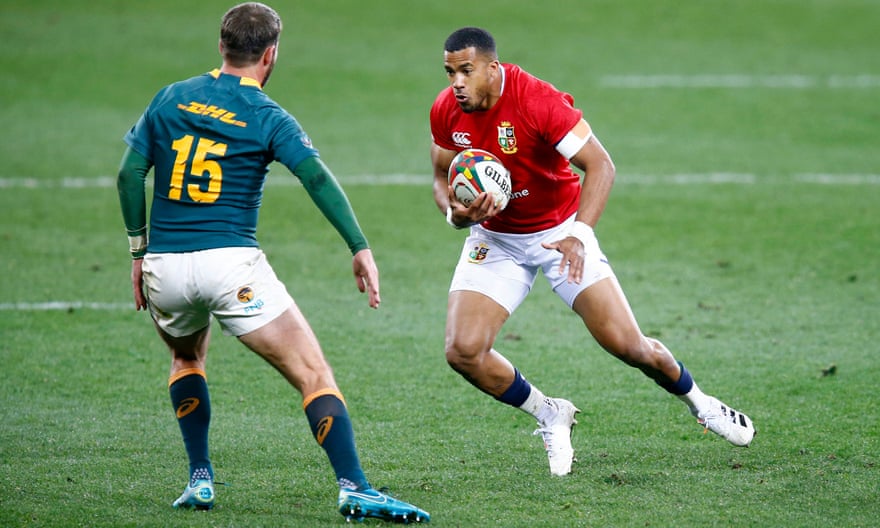 Anthony Watson was in action for the British and Irish Lions against South Africa at the Cape Town Stadium last year.