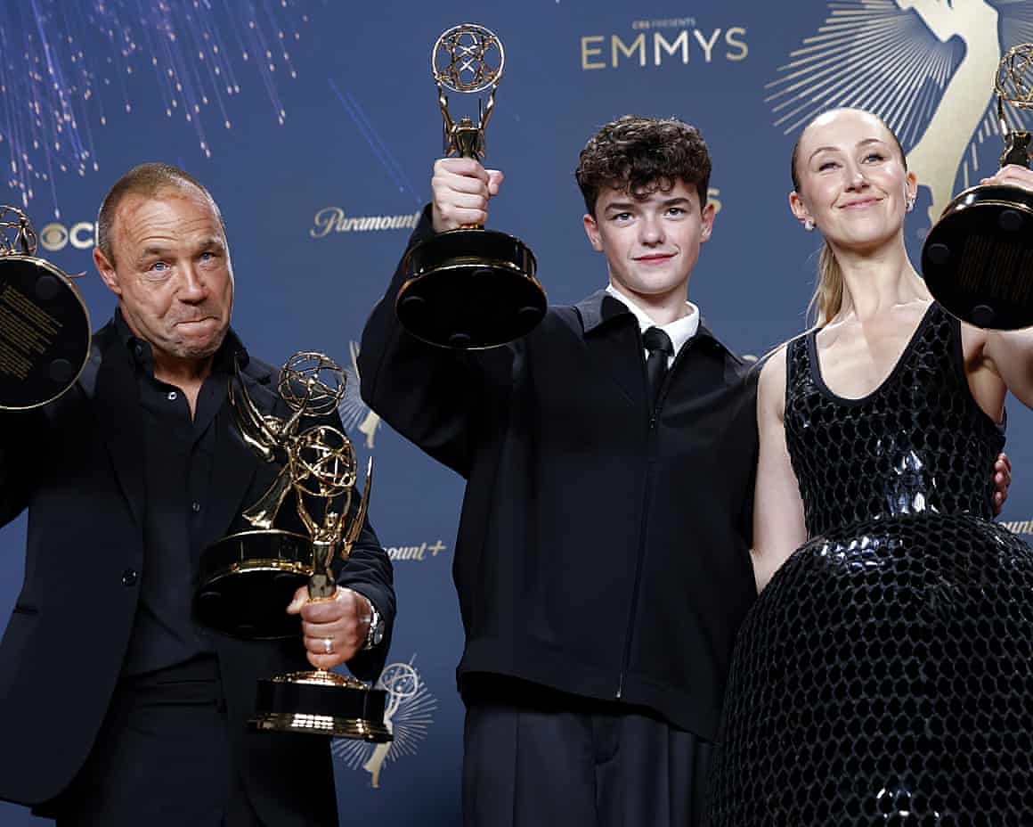 Stephen Graham, Owen Cooper and Erin Doherty