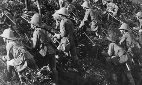 Allied troops at Gallipoli, Turkey, 1915. 