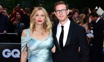 Nicholas Cullinan and Courtney Love pose for a picture outside the awards