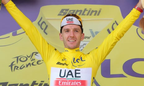 Adam Yates goes into stage three with a six-second lead over his UAE Team Emirates team-mate, the race favourite Tadej Pogacar.