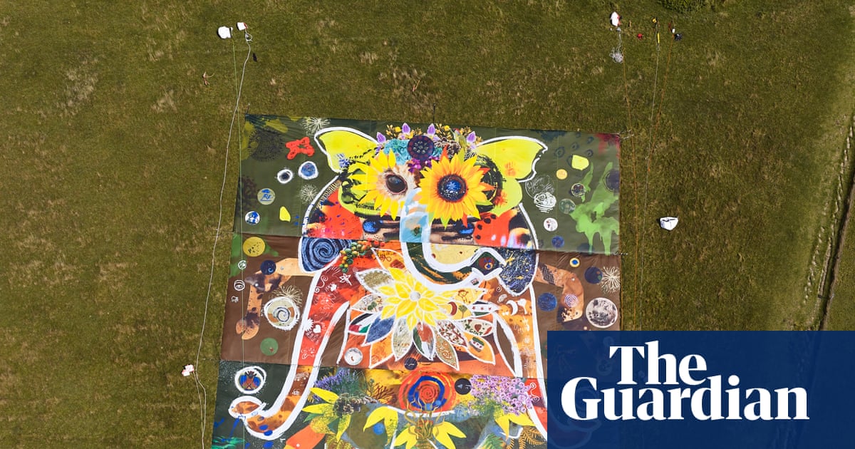Colourful new community artwork in Dorset steals Cerne Giant’s limelight