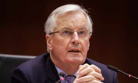 Michel Barnier, the EU’s chief Brexit negotiator, speaking at an event in Brussels this afternoon.