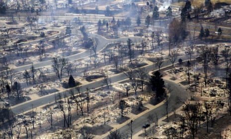 A Boulder County neighbourhood that was destroyed by a wildfire.