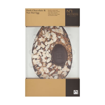 Waitrose No 1 dark chocolate & nut flat egg.
