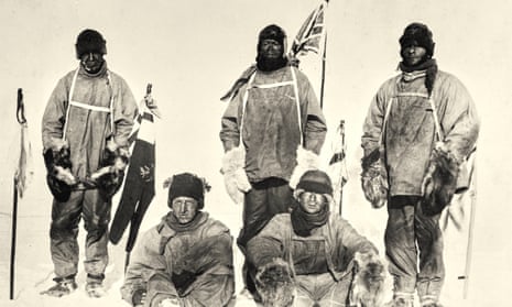 From left: Lawrence Oates, Henry Bowers, Captain Scott, Edward Wilson and Edgar Evans.