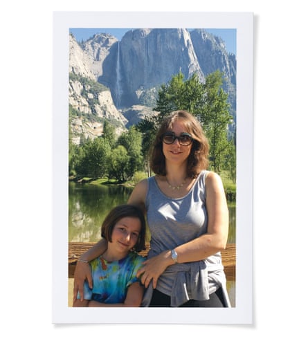 Merope Mills and her daughter Martha in Yosemite in 2016; the family lived in California for two years