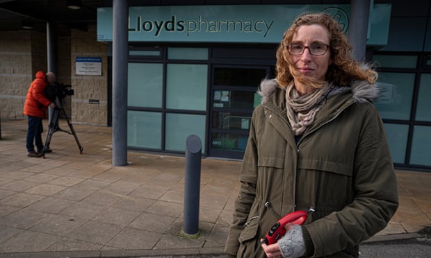Melanie Roberts outside the County Oak medical centre.