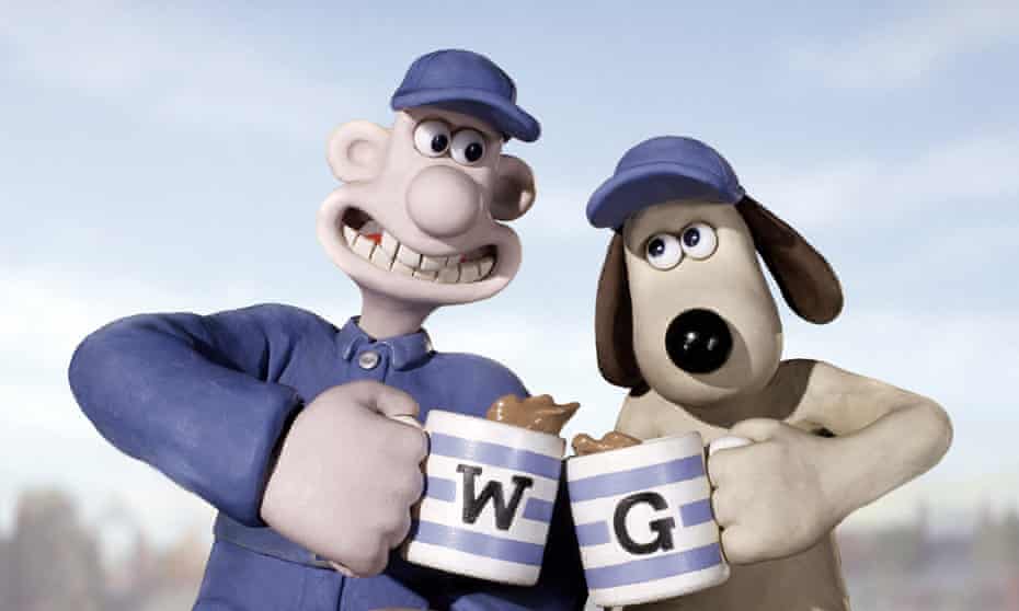 Wallace and his faithful dog Gromit cheer to a new adventure in the DreamWorks Animation and Aardman Features film The Curse of the Were-Rabbit.