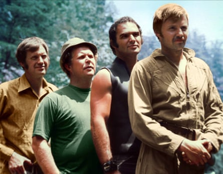 Ronny Cox, Ned Beatty, Burt Reynolds and Jon Voight in Deliverance.