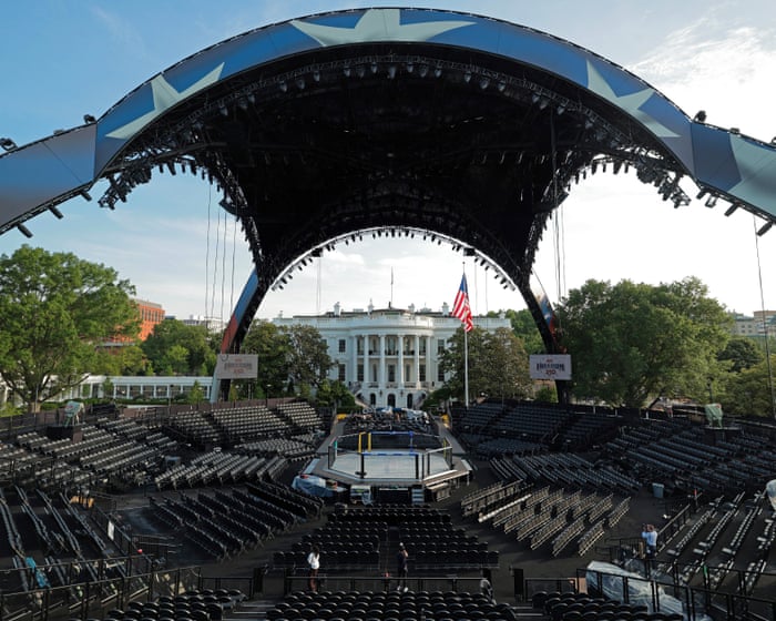 UFC Freedom 250: White House hosts MMA card for Trump’s 80th birthday – live updates