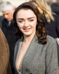 Maisie Williams attends the Dior show.